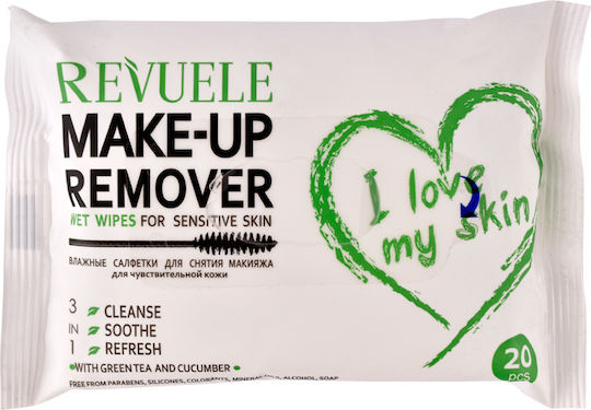 Revuele I Love My Skin Wipes Makeup Remover Face 20pcs