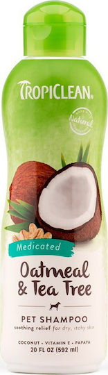 Tropiclean Oatmeal & Tea Tree Dog Shampoo 592ml