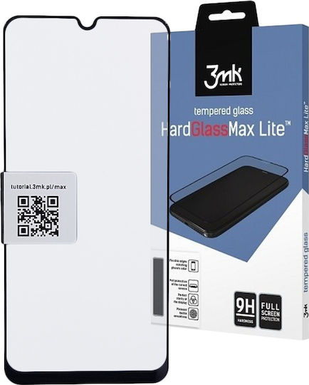 3MK HardGlass Max Lite Черно Закалено стъкло за цялото лице (Galaxy A30s)
