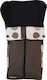 Graco Brown Circles Stroller Footmuff with Fleece Lining