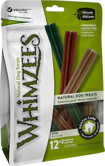 Whimzees Natural Dog Treats Dog Dental Stick for Medium Breeds