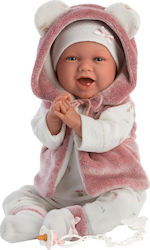 Llorens Juan Baby Doll Newborn Mimi Smiles with Pink Jacket 42 cm.