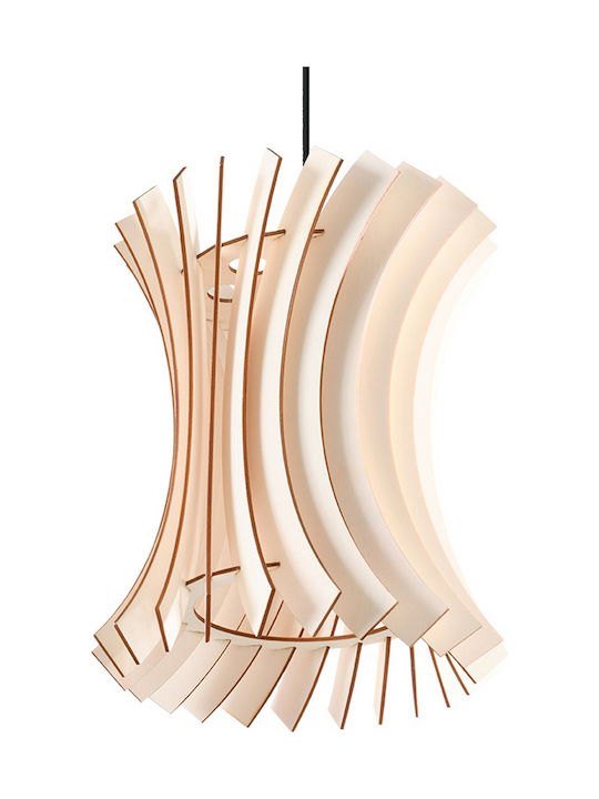 Sollux Oriana Pendant Light Single-Light for Socket E27 Beige