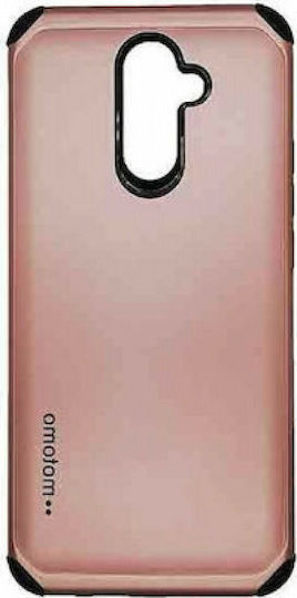 Motomo Umschlag Rückseite Kunststoff Rose Gold (Redmi 9)