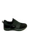 Antrin Sallie Leder Anatomisch Damen Slip-Ons Schwarz