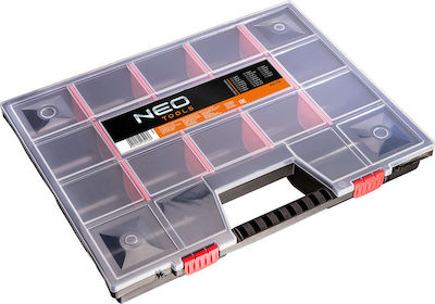 Neo Tools Organizator pentru Compartimentul de Unelte 19 Locuri cu Compartimente Reglabile Neagră 49x39x6.5cm.