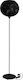 Heronia Vintage Floor Lamp H154xW35cm. with Socket for Bulb E27 Black