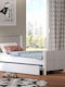 Cosy Kids Bed Classic Single with Sliding Bed White for Mattress 100x200cm