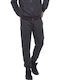 Body Action Men's Sweatpants with Rubber Black / Grey