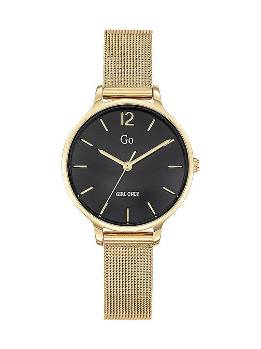 Go Girl Only Women's Watch 32mm Battery with Gold Stainless Steel Bracelet