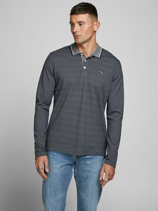 Jack & Jones Men's Long Sleeve Blouse Polo Anthracite