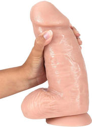 Dr. Skin Dr. Chubbs Dildo realist cu Testicule și Ventuză Vanilie 25cm