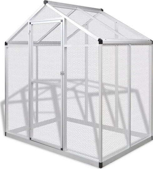 vidaXL 43557 Aluminiumkäfig für Vögel 178cmx122cmx194cmcm.