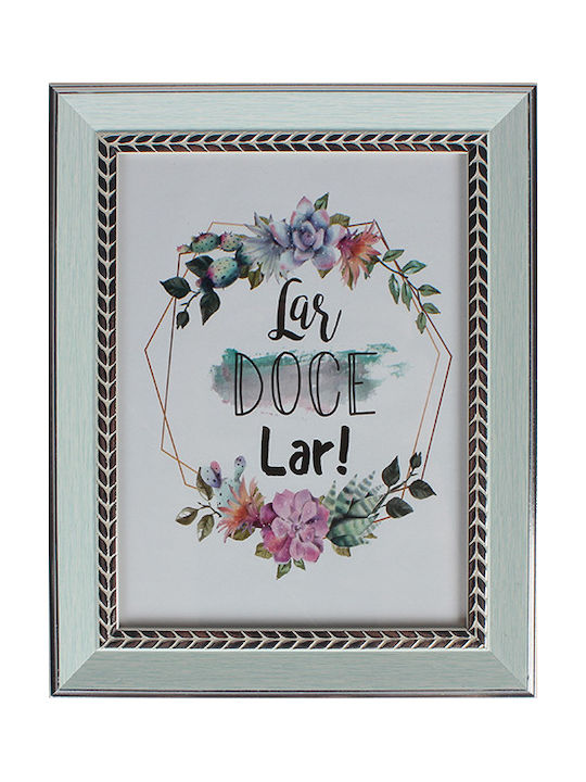 Keskor Plastic Photo Frame with Turquoise Frame