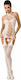 Passion BS056 Sexy Bodystockings Mesh with Open Crotch White
