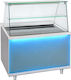 Bambas Frost CHF 110 Glass Θερμαινόμενη Βιτρίνα Θάλαμος 2 Επιπέδων με Ισχύ 1650W Π110 x Β90 x Υ130 εκ.