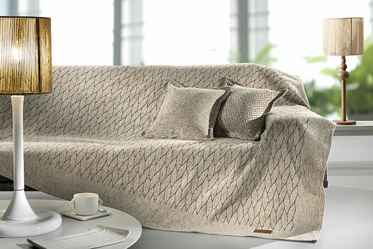 Guy Laroche Sezon Cuvertură Pentru Canapea De Fotoliu Chenille 150x180cm Sand