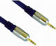 Bridge Cable 3,5mm Klinkenkabel 3,5mm Stecker - 3,5mm Stecker Schwarz 5m 30277B