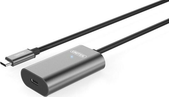 Unitek USB 3.1 Cable USB-C male - USB-C female Μαύρο 5m U305A