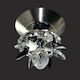 DITS Lighting Nufaro Ceiling Mount Light Silver with Crystals