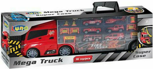Luna Mega Truck Super Case Camion De Pompieri Pentru 3+ Ani