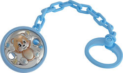 Prince Silvero Pacifier Clip Silver for Boys