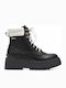 Bobbing Mixed Women's Ankle Boots with Medium Heel Black