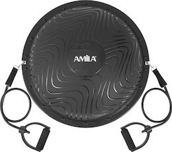 Amila Balance Ball Schwarz 60x60x23cm mit Durchmesser 60cm