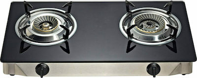 Proton GS02 Countertop Burner Flüssiggas Double Schwarz