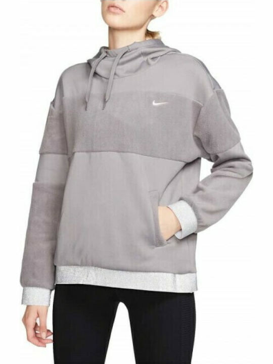 Nike Icon Clash Women's Sweatshirt Hooded Gray