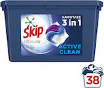 Skip 3in1 Ultimate Active Clean Laundry Detergent 1x38 Measuring Cups