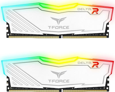 TeamGroup Delta RGB 16GB DDR4 RAM cu 2 module (2x8GB) și Viteză 3600 pentru Desktop