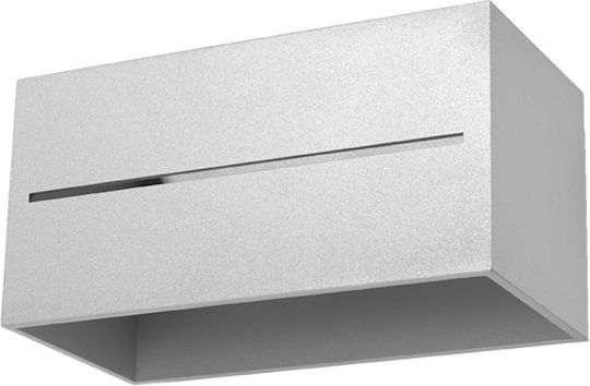 Sollux Lobo Maxi Modern Lamp Wall with Socket G9 Gray 31x14x14cm