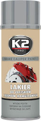 K2 Brake Caliper Paint Σπρέι Βαφής για Φρένα Αυτοκινήτου Ασημί 400ml