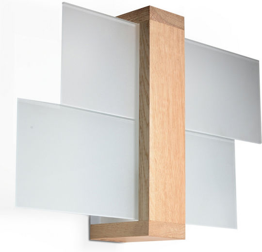 Sollux Feniks 1 Leuchte Wand Braun 43x12x30cm