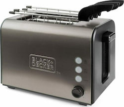 Black & Decker BXTOA900E Φρυγανιέρα 2 Θέσεων 900W Inox