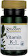 Swanson Vitamin K-1 Βιταμίνη για την Υγεία των Οστών 100mcg 100 ταμπλέτες