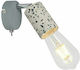Globo Lighting Edmund Modern Lamp Wall and Switch Gray