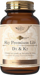 Sky Premium Life Vitamin D3 & K2 Vitamin 60 Tablets Sky Premium Life Vitamin D3 & K2 Vitamin 60 Tablets