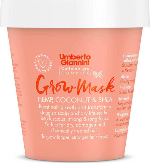 Umberto Giannini Grow Mask για Ενυδάτωση με Κάνναβη 230gr