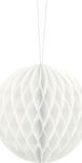 Paper Hanging Honeycomb Ball White 1pc.