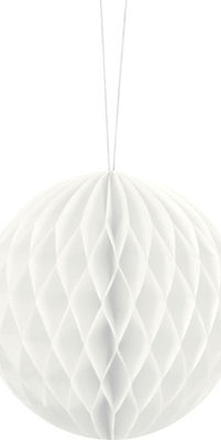 Paper Hanging Honeycomb Ball White 1pc.