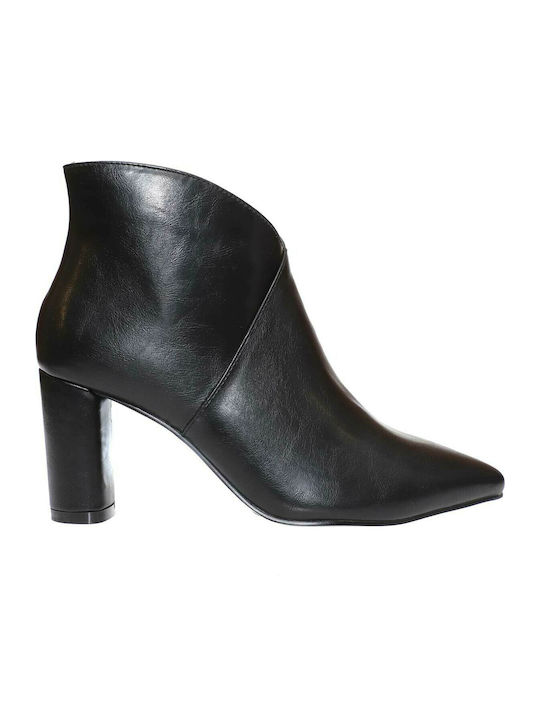 Envie Shoes Γυναικεία Μποτάκια Αστραγάλου με Ψηλό Τακούνι Μαύρα