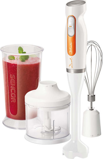 Sencor Handmixer mit Kunststoff-Stab 600W Weiß