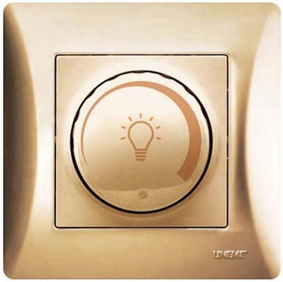 Lineme Recessed LED Complete Dimmer Switch Rotary 200W Gold 50-00141-9