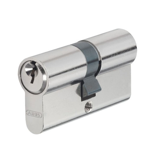 Abus Lock Cylinder Security E50N 60mm (30-30) with 3 Keys Silver