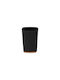 Aria Trade 61110103 Bamboo Cup Holder Countertop Black Μαύρη Με Bamboo Βάση