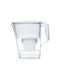 Aqua Optima Liscia Plastic Jug White with 1 Replacement Filter 2500ml