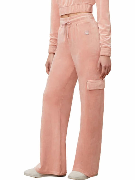 Amrita Jogginghose Samt Rosa