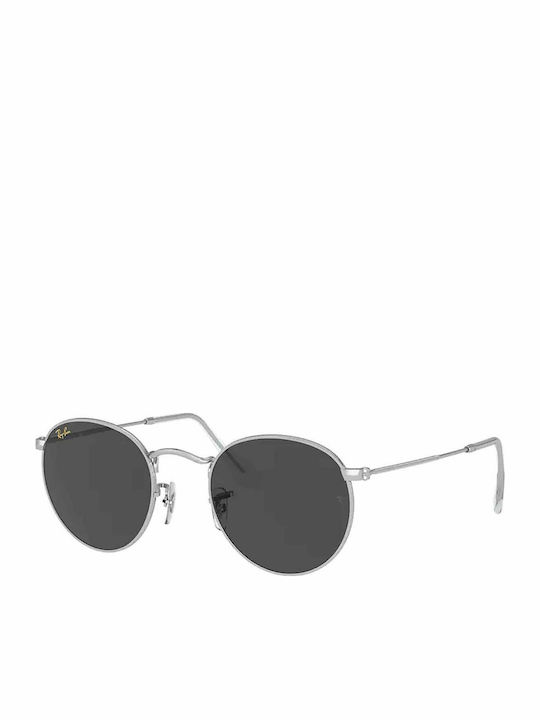 Ray Ban Round Metal Unisex Sunglasses with Silv...